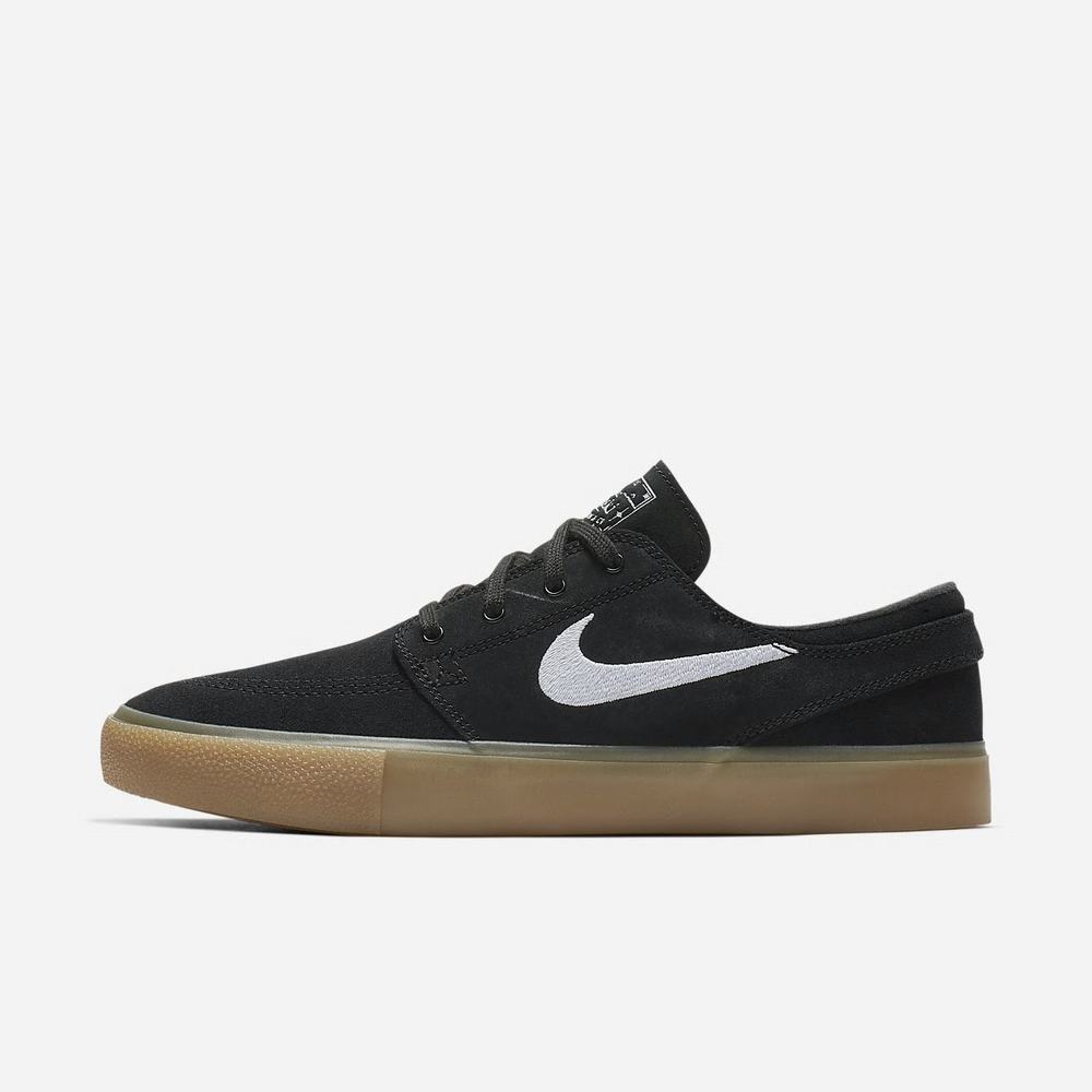 Chaussure De Skate Nike SB Zoom Stefan Janoski RM Noir 3967-504 Black/Black/Gum Light Brown/White Femme | QBH-88386463